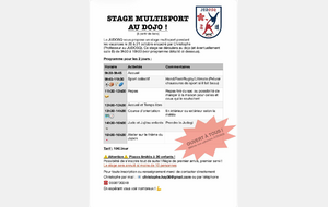 Stage multisports 20 &amp; 21 Octobre 2025