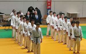 Les combattants, Maxime est le Cinquième judoka de la file de droite.