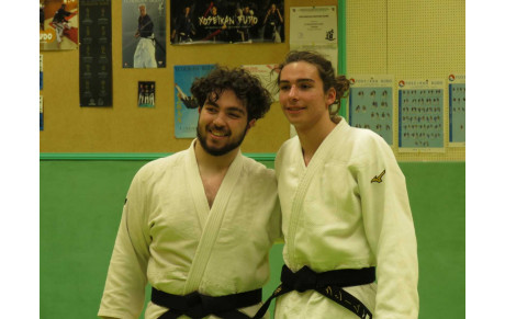 Cérémonie des remises de ceintures noires à Ludovic et Maxime (18/04/25)