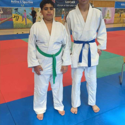 Finale Championnat du Rhône UFOLEP 2026 - Abdallah et Mohammed  avant d'être Champions du Rhône 2026.